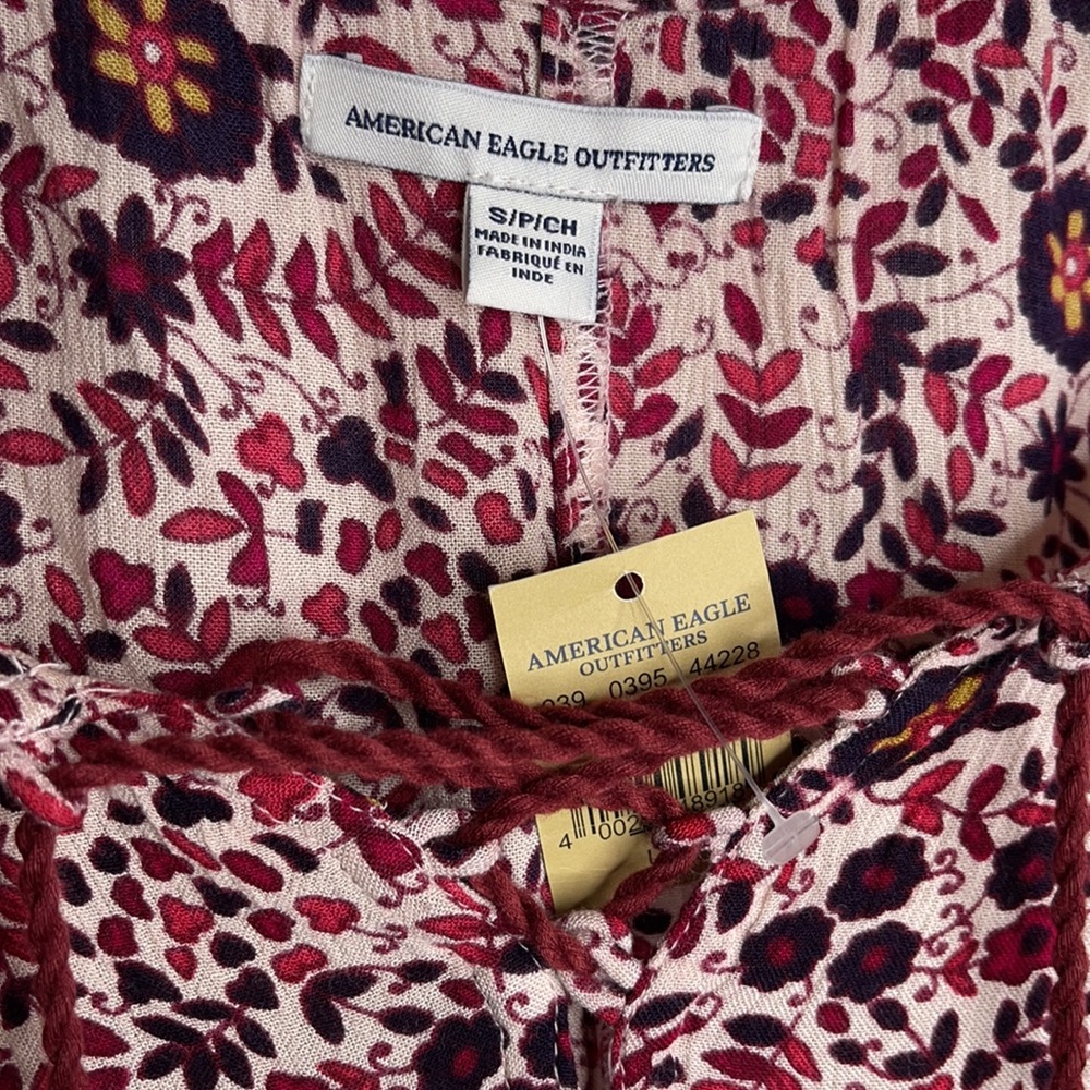 NWT 🆕 American Eagle Floral Boho Pheasant Dress - Picture 5 of 10